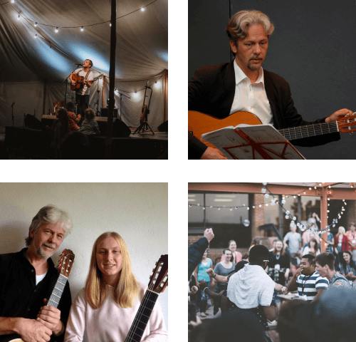 4 Fotos von Gitarrenkonzerten